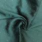Studded Silk Hijab - Dark Green (Black Stud)