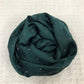 Studded Silk Hijab - Dark Green (Black Stud)