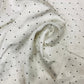 Studded Silk Hijab - Snow White (Black Stud)