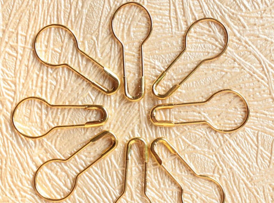 Coil less Hijab     Safety pins  Golden
