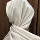 Velvet Silk Hijab - White Pearl